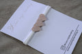 Baby haarbandje "faux leather hearts roze"