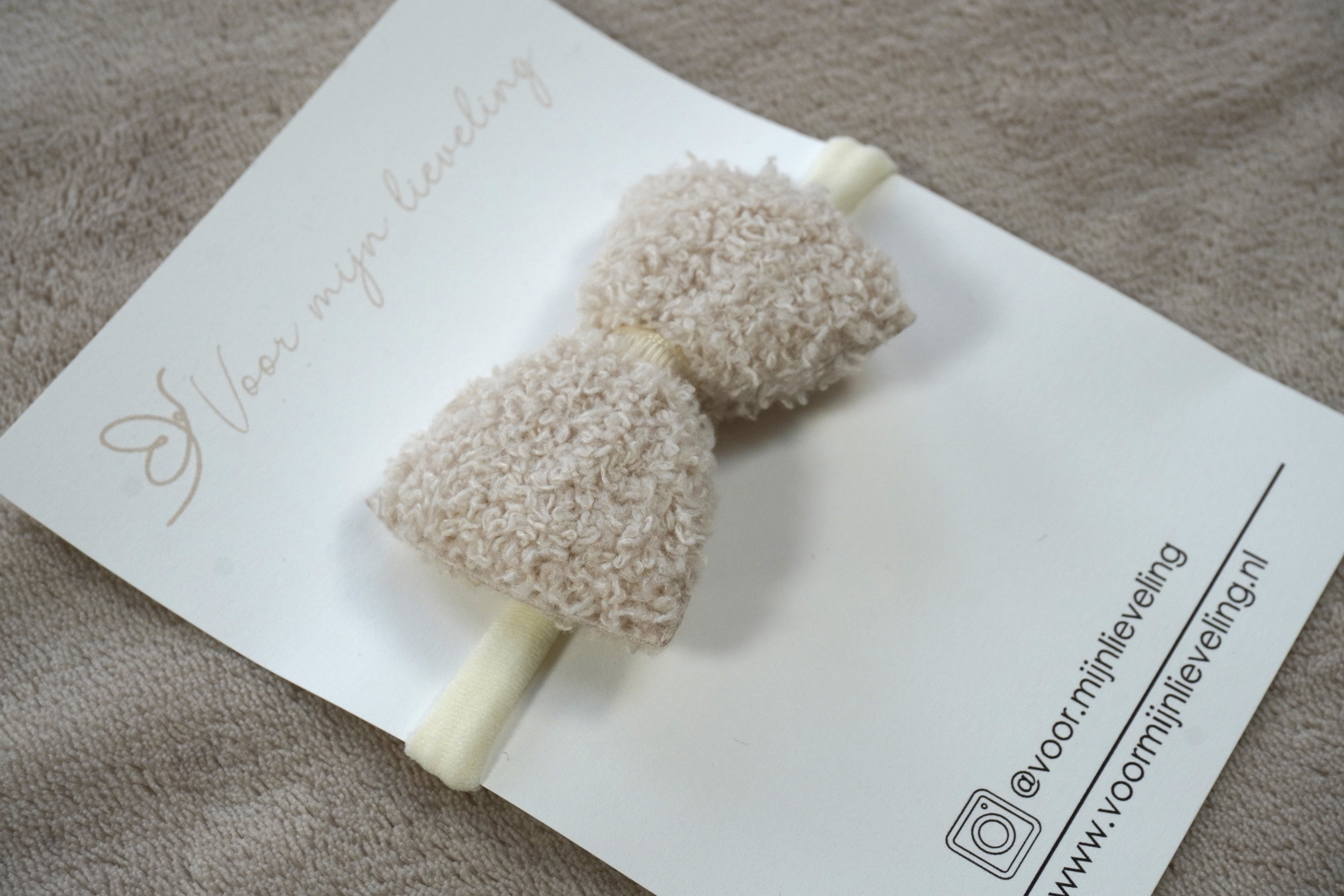 Baby haarbandje "strik teddy"