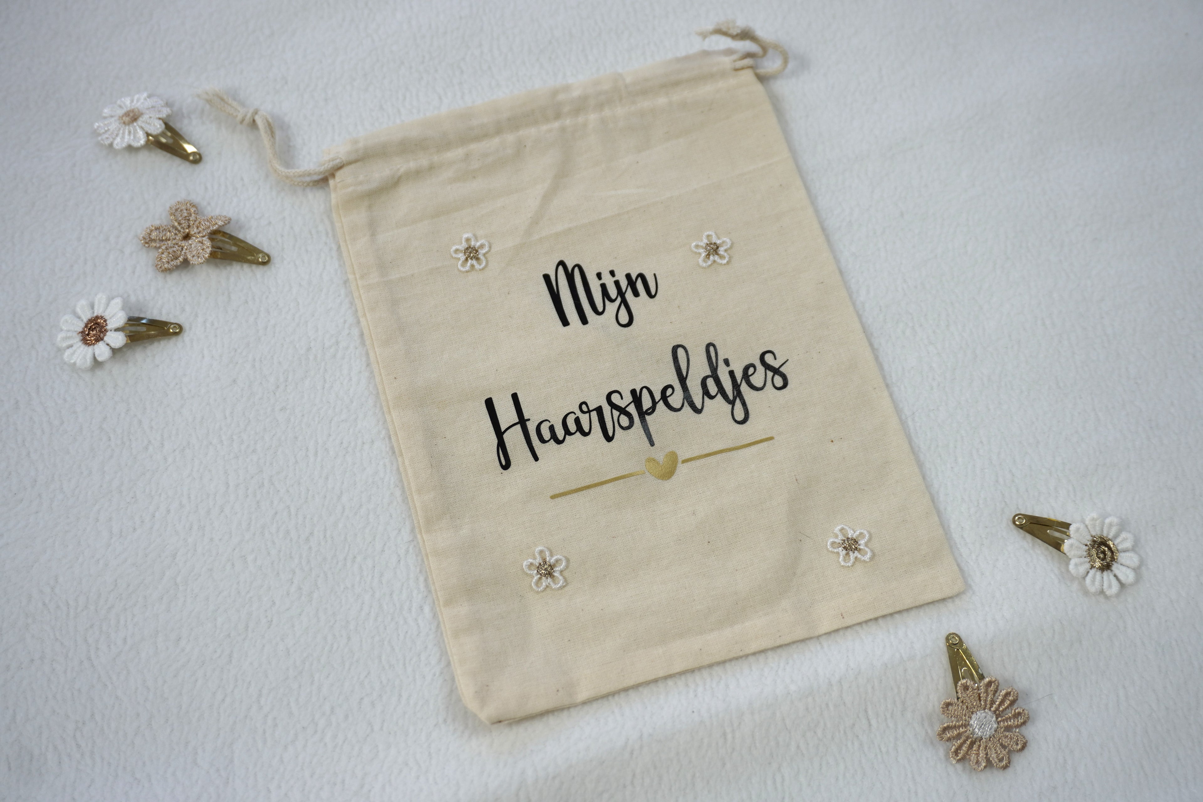 Bewaarzakje "Mijn haarspeldjes"