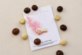 Sinterklaas haarspeldje Pietenmuts – Wit & Roze