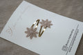 Duo klikklak - Bloemetje goud (4cm)