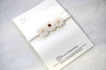 Baby haarbandje "Leather flowers mini"