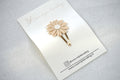 Klikklak -  "Leather flower beige" (5cm)