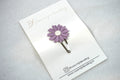 Klikklak -  "Leather flower paars" (5cm)