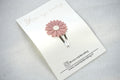 Klikklak -  "Leather flower roze" (5cm)